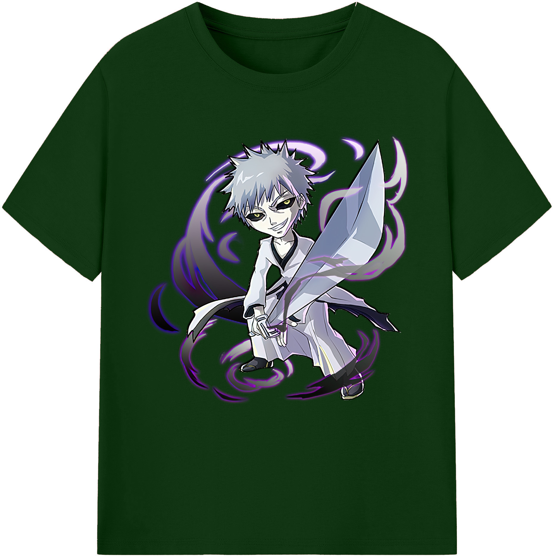 （画像用） ブリーチ 黒崎一護（くろさき いちご）BLEACH Kurosaki Ichigo 綿100％半袖Tシャツ（フロントプリント）